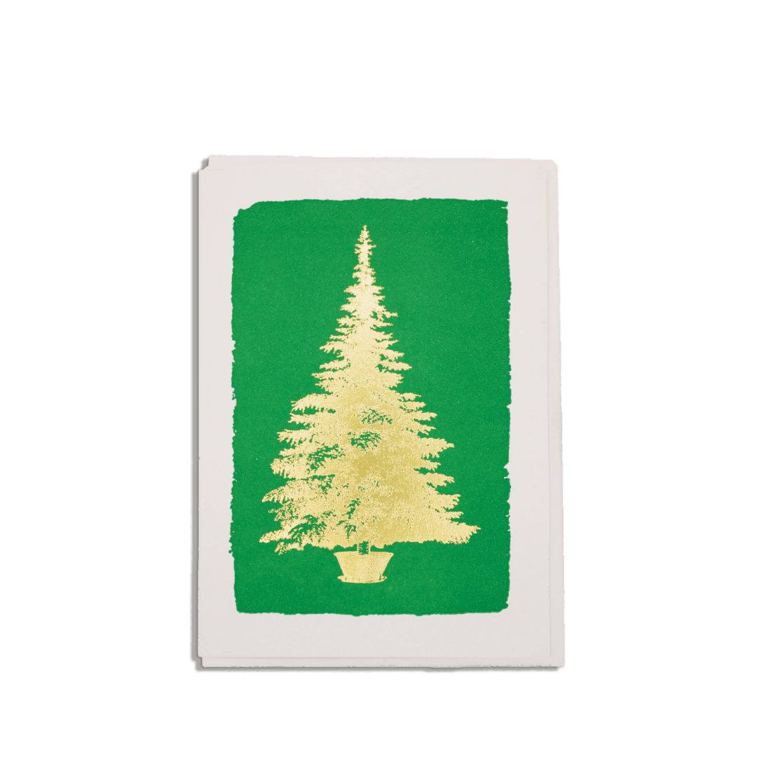 Christmas Tree on Green Card