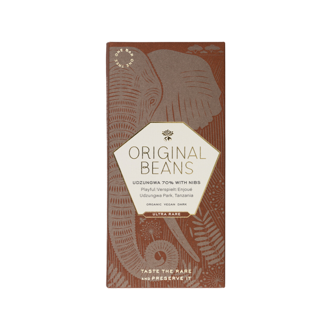 Original Beans Chocolate with Nibs 70%