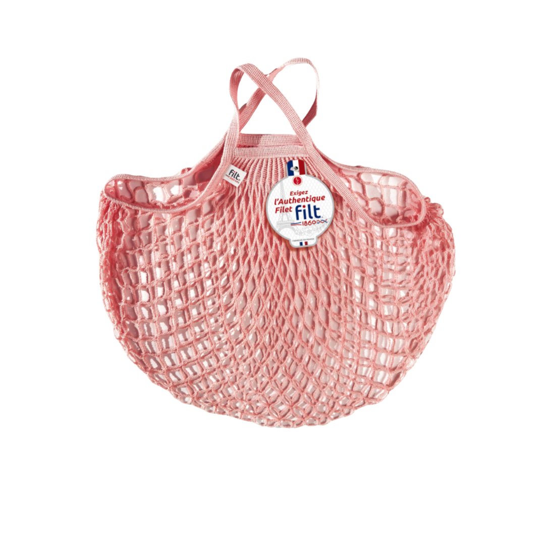 Shopping Net With Small Handles Rose