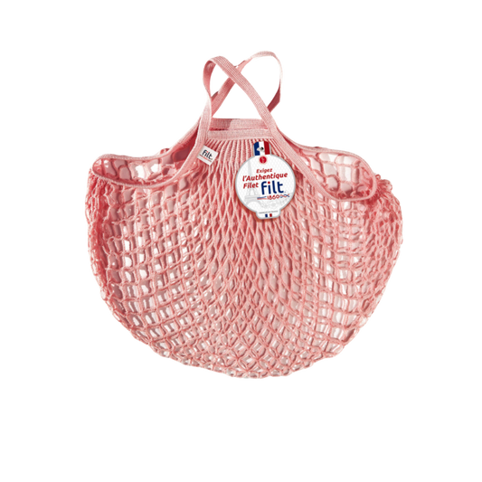 Shopping Net With Small Handles Rose