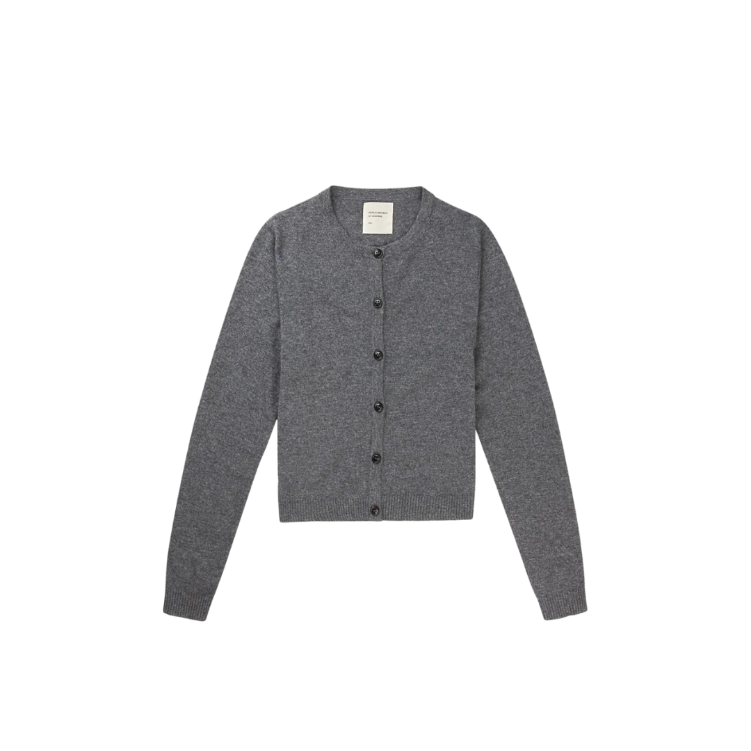 Women's O-Cardigan - Heather Grey