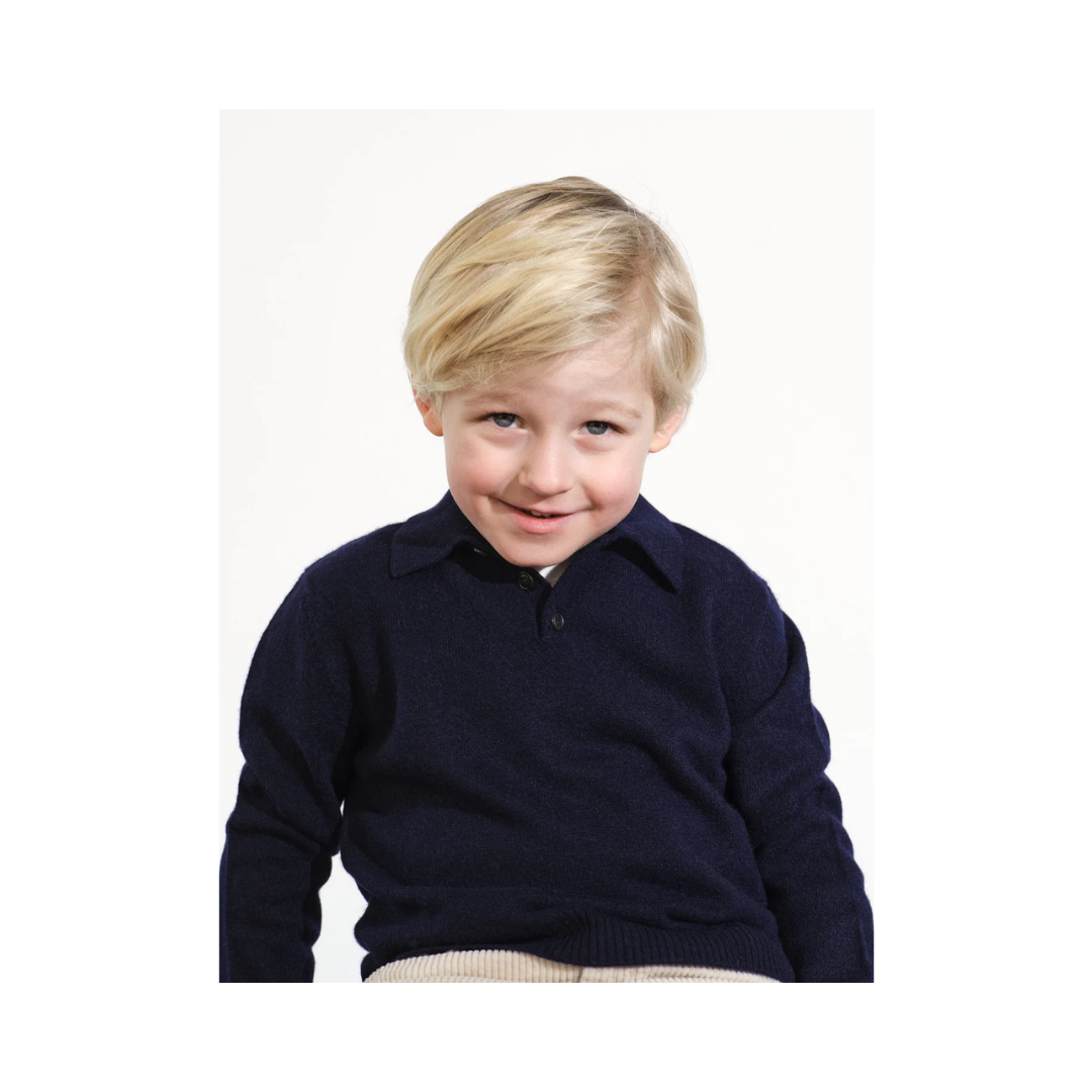 Kids Polo - Navy Blue