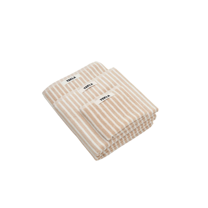 Guest Towel Ivory Stripes