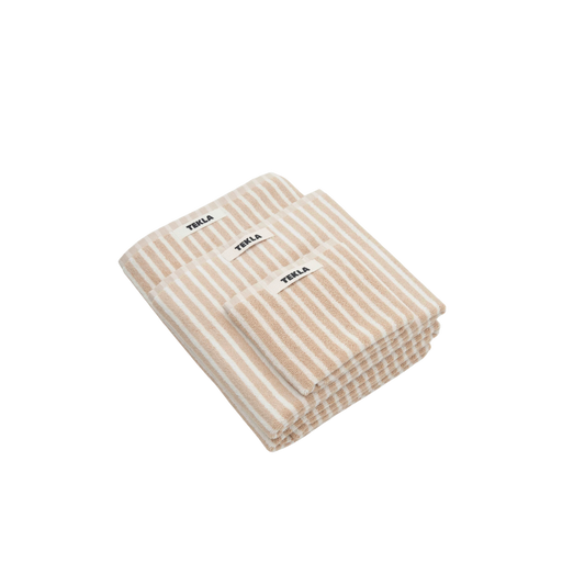 Guest Towel Ivory Stripes