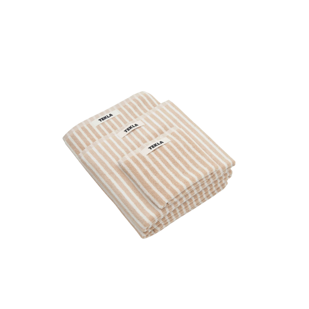 Hand Towel - Ivory Stripes